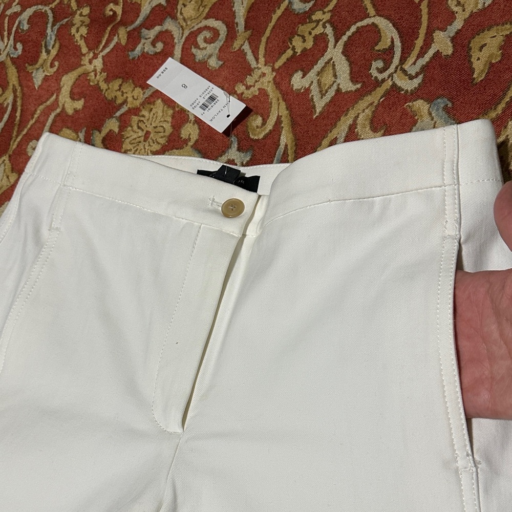 Elegant White Wide-Leg Pants - Picture 2 of 8